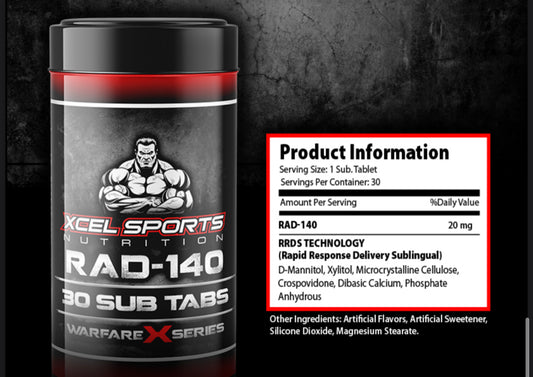 XCEL SPORTS NUTRITION RAD 140