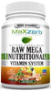 BODY DYNAMICS MAXZORB RAW MEGA NUTRITIONAL VITAMINS 120 COUNT